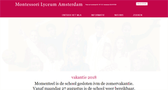 Desktop Screenshot of montessorilyceumamsterdam.nl